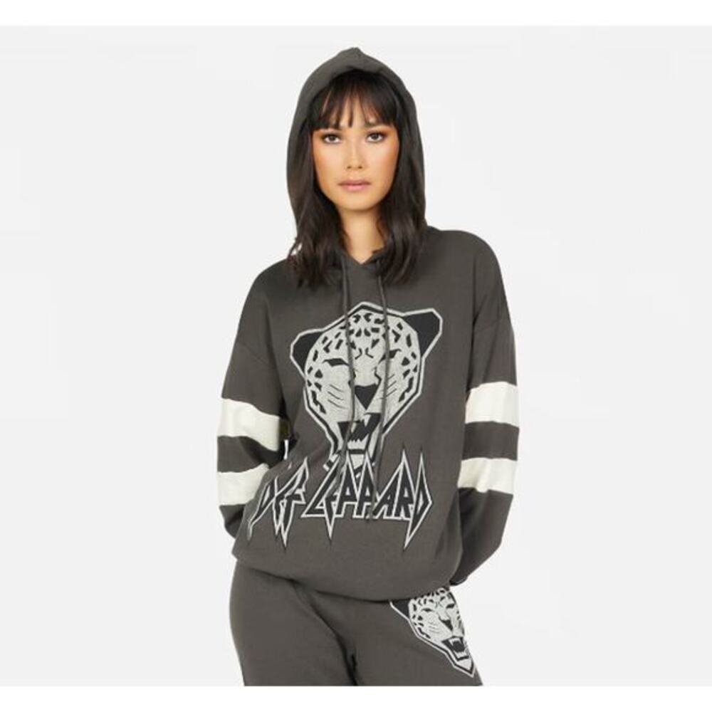 Lauren Moshi‎ S Def Leopard Hoodie